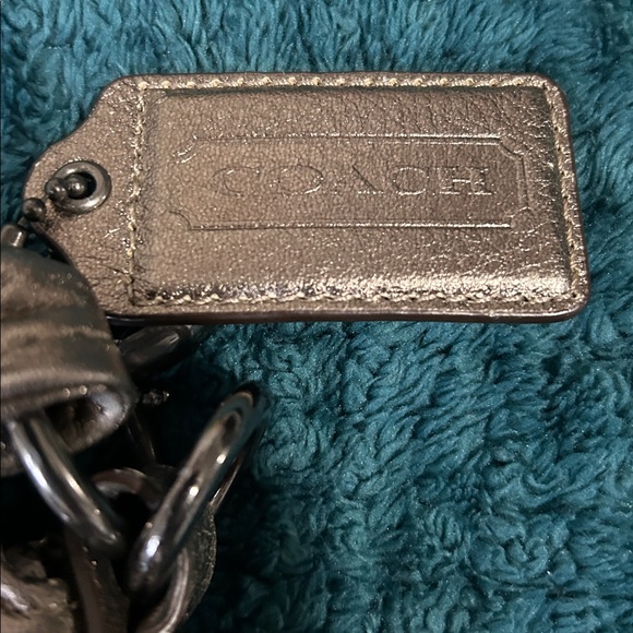 Coach Metallic Silver Leather Clutch - Picture 6 of 11